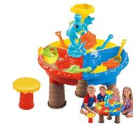Yulokdwi Mesa De Agua Y | Juegos de Playa con Mesa de Agua para Exteriores | Juegos Interactivos para Exterior Y Aprendizaje Preescolar, Juguetes para Niños Y Niñas