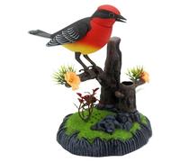 Yulokdwi Pájaro Electrónico Simulado - Portalápices con Gorjeo Adorable - Pájaro Mascota Decorativo Realista para Habitación Infantil, Sala, Cocina, Cumpleaños y Pascua para Todos