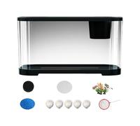 Yulokdwi Pecera,Kits de Acuario - Kit Acuático Completo con Accesorios Decoración de Escritorio para Principiantes y Adultos