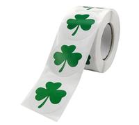 Yulokdwi Pegatinas De San Patricio En Rollo | Tréboles de la Suerte Autoadhesivos,Rollo de Pegatinas para Favor de - Para s Familiares DIY Manualidades Para Niños Adultos En Casa Escuela Oficina