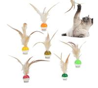 Yulokdwi Pelotas Saltarinas para Gatos,Juguete Interactivo para Gatos con Diseño De Frutas - 6 Unidades, Actividad Divertida para Gatitos Que Incluye Juego, Rebote, Persecución Y Lanzamiento En