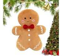 Yulokdwi Peluche De Jengibre - Decoración Navideña De Galleta De Jengibre - Cojín Decorativo Suave 35Cm para Hogar Navidad Sofá Dormitorio Salón