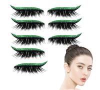 Yulokdwi Pestañas Postizas - 4 Pares Pegatinas de Pestañas Postizas Adhesivas de Delineador - Autoadhesivos Para Cuidado De Belleza Y Maquillaje Para Uso Diario Viajes Citas Cumpleaños Y Fiestas