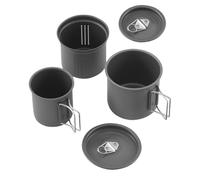 Yulokdwi Taza De Senderismo,3 Piezas Portátil Apilable Vajilla De Exterior,Set De Cocina para Camping - para Supervivencia Deportes Senderismo Clima Frío Picnic Exterior Fogata Urgencia Alpino
