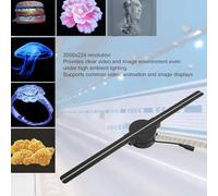 Yulokdwi Ventilador De Holograma Resolución 2000X224 | Proyector Holográfico Pantalla Publicitaria - Mando Distancia Pantalla 42 cm Animación Vídeo Imagen Navidad Halloween