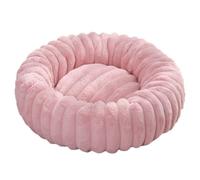 Yuly Cama Mullida para Perros, Camas Ortopédica, Donut y Gatos, Cojín Lavable para Mascotas, Acolchado Suave, Bordes Elevados, para Perros Grandes, Medianos y Pequeños (Rosa,60cm/23.6in)