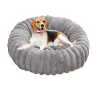 Yuly Cama Perros, Cálida y Acogedora, Camas para Perro Lavable con Fondo Antideslizante, Cojin para Mascotas de Felpa Suave y Mullida, Perros y Gatos Pequeños y Medianos (Gris,50cm/19.7in)