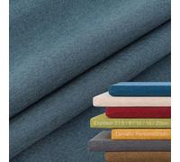 Yuly Funda Cojín Silla Jardín, Personalizable, Tela de Lino Funda de Reemplazo con Cremallera Antideslizante para Cojín Cuadrado/Banco/Columpio, Interior Exteriores (Azul 2,Personalización-15cm)