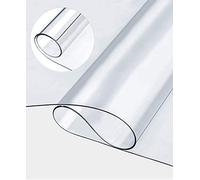 Yuly Protector de Mesa de PVC Transparente Protector de Pantalla, Grande Alfombrilla de Escritorio Transparente, Almohadilla de Escritura, Alfombrilla de Oficina Transparente para el hogar