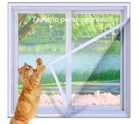 Yuly Red de protección para Gatos con Cremallera, tamaño Personalizado, Red de Seguridad para Ventanas de balcón, mosquitera autoadhesiva para Sala de Estar, Dormitorio y Cocina.