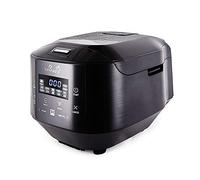 Yum Asia Bamboo UMAI Arrocera de inducción (IH) - Negro antracita - 8 tazas | Bol con revestimiento cerámico Joubu, 7 funciones para arroz, 4 funciones múltiples, 220-240V, enchufe UE