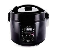 Yum Asia Kumo YumCarb Arrocera - Acero inoxidable oscuro - 5,5 tazas | Bol Ninja con revestimiento cerámico, Fuzzy Logic, 5 funciones para arroz, 3 funciones múltiples, enchufe UE (220-240V)