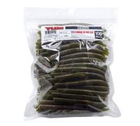YUM Dinger Classic Worm - Señuelo de Pesca Multiusos de plástico Suave, Paquete de 100 Unidades, Escamas Rojas sandía, 5 Pulgadas