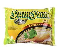 Yum Yum Sopa de fideos instantánea en bolsa con sabor a pollo, 60 g, 6 unidades
