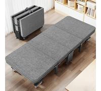 YUMBOT Cama Plegable con COLCHÓN, 70x190cm Cama Abatible, Mueble Cama Plegable, Estructura Resistente y 8 Ruedas Giratorias, Ahorro de Espacio