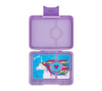 Yumbox Caja de aperitivos a prueba de fugas, sin BPA, 3 compartimentos para niños y adultos, portátil, ligero y fácil de limpiar, ideal para frutas, verduras, galletas