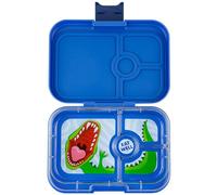 Yumbox Panino - Lonchera Bento a prueba de fugas para niños y adultos (Surf Blue Dino), 4 comparaciones, perfecta para almuerzo empaquetado en sándwich, compacta de 8.5 x 6 x 1.8 pulgadas, porciones