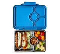 Yumbox Prêt - Caja bento de acero inoxidable, a prueba de fugas, reutilizable, para niños y adultos, apta para sándwiches y aperitivos, sin BPA, duradera (azul normandía)