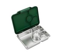 Yumbox Prêt - Caja bento de acero inoxidable, a prueba de fugas, reutilizable, para niños y adultos, apta para sándwiches y aperitivos, sin BPA, caja de alimentos duradera