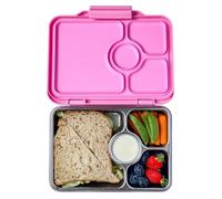 Yumbox Prêt - Caja Bento de acero inoxidable con tapa a prueba de fugas, bandeja apta para sándwiches (Versalles rosa)