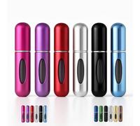 YUME 6 PCS 5ML Atomizador Perfume Recargable, Mini botella rociadora portátil, Pulverizador colonia recargable, perfume miniatura sin fugas, frasco. Ideal para salir de noche, viajar, fiestas. (ROSA)