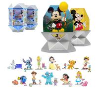 YuMe Disney 100 Series Mystery Capsule Caja ciega con personajes sorpresa, juguetes de figuras, paquete de 2, color plateado