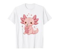 Yume Kawaii Axolotl Bubble Tea Cute Chibi Fairy Kei Harajuku Camiseta