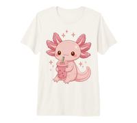 Yume Kawaii Axolotl Bubble Tea Cute Chibi Fairy Kei Harajuku Camiseta Premium