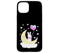 Yume Kawaii Fashion Nu Goth Bunny on The Moon Ropa Carcasa para iPhone 15 Plus