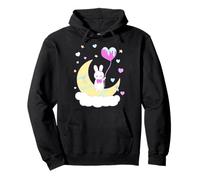 Yume Kawaii Fashion Nu Goth Bunny on The Moon Ropa Sudadera con Capucha