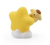Yume Toys Bandai - Serie de Luces de Noche, luz de Estrella Pompompurin, Adorable pompompurina Mirando detrás de una Estrella Dorada, luz Nocturna LED de 9 cm para niños (a Partir de 3 años)