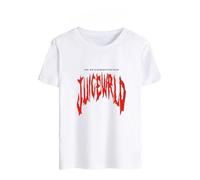 Yumenam Camiseta unisex Juicewld, estampado de cuello redondo, manga corta, informal, verano, camiseta Hip Hop Tops para los Fan de Juice Wrld Rapper, blanco, XXL