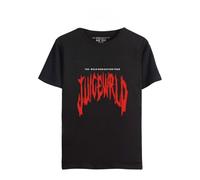 Yumenam Camiseta unisex JuiceWRLD con impresión de cuello redondo de manga corta informal de verano Hip Hop Tops para los fans de Juice Wrld Rapper, Negro , XXL