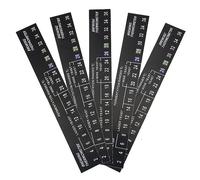 YUMILI 5 Piezas Stick On Brewing Thermometer Adhesivo LCD Termómetro Etiqueta Compatible Con Cerveza Casera