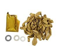 YUMILI Balloon Garland Kit Party Balloons Latex Balloons Premium Quality Easy to Assemble Decorative Balloons for Wedding Birthday Party Decorations Natural Latex Aluminum Foil 60 (Golden)