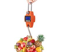 YUMILI Báscula de Gancho para Equipaje, báscula de Equipaje Colgante Digital LCD portátil de 50 kg/10 g, báscula electrónica de Gancho para Equipaje