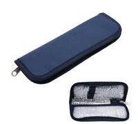 YUMILI Bolsa para Diabéticos - Estuche Isotermico para Insulina, Bolsa Enfriadora de Insulina Portátil Organizador para Pacientes Diabéticos Estuche Aislado de Viaje médico Térmica (Azul Marino)
