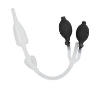 YUMILI-Bombilla De Ducha De Enema De Silicona, Aberturas Laterales Dobles, Sistema De Lavado De Doble Bombilla Inflable Elástico para El Cuidado De La Salud