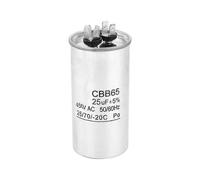 YUMILI Cbb65 Starting Capacitor, 25uf 450v Capacitor Aluminum Housing Explosion-proof Capacitor for Air Conditioning Motors Many Working Scenarios
