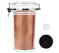 YUMILI Cigarettes Case Transparent Acrylic Constant Temperature Moisture Storage Container Tube Cigar Humidor with Cedar Backing Airtight Seal for Men Gifts 23.8 x 12.8 x 12.8cm