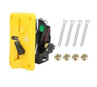 YUMILI Comparative Coin Selector Box Acceptor CPU with LED Light Flip Cover for Game Machines and Amusement Machines Silver or Yellow Color (Yellow)