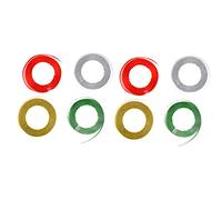 YUMILI Gift Wrapping Ribbon Glitter Colorful Multi Purpose Decoration Ribbon for Wedding Party Gift Packaging Polyester Material 8 Rolls 4 Colors 25 Yards Each