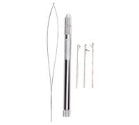 YUMILI Kit de Herramientas de Extracción de Bucle de Cabello - Manguientas de Aluminio Micro Beads Looper Roser con Gancho de Tracción para Extensiones de Plumas, Accesorios de