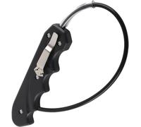 YUMILI Látigo de Autodefensa, Multifunción Látigo 42,5cm, Látigo Portátil con Mango de ABS Cuerda de Acero Inoxidable para Combate Fitness Culturismo Entrenamiento de Artes Marciales Adultos, Regalo