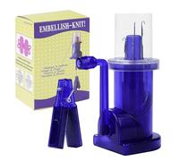 YUMILI Máquina de tejer de carrete de mano, mini máquina de tejer manual para el hogar, herramienta ajustable para tejer pulseras