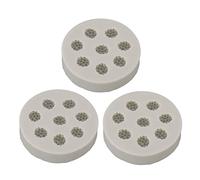 YUMILI Moldes para hornear, 3 piezas Molde de silicona Forma de frambuesa Fácil desmoldar Molde para hornear gris suave y flexible para bricolaje Pastel Fondant Chocolate