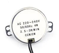 YUMILI Motor Síncrono AC, Motor Síncrono Giratorio 220-240V, Motorreductor CW/CCW 4W, 50/60Hz para Ventilador Eléctrico, Microondas, Calefacción, Manualidades, Lámparas e Iluminación (2,5-3 RPM)