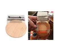 YUMILI Pequeño juego de telar, herramientas para tejer, mini máquina de tejer a mano, kit de telar para niños, reparación, alfombra, bricolaje en calcetines de ropa (21 ganchos)