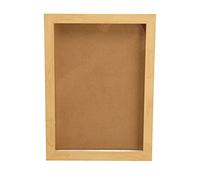 YUMILI Picture Frame with Bracket High Transmittance Glass Simple Photo Frame for Bedroom and Living Room Foam Board Plastic 32.1 x 23.4 x 3cm (Color de madera natural.)