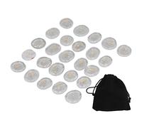 YUMILI Rune Stones Set White Crystal Fine Workmanship Stylish Appearance Small Volume for Divination Meditation Chakra Balance Witchcraft Altar Set 25 Pieces